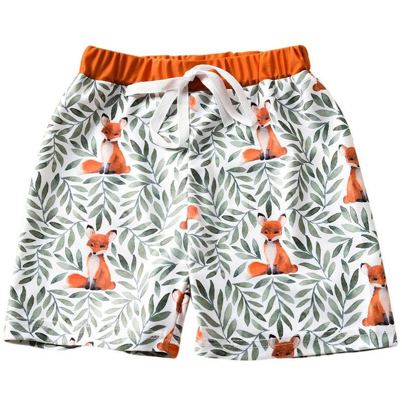 Aalizzwell Baby Swim Trunks, Toddler Infant Swimsuit Bathing Suit Beach Swimming Shorts (Fox, 0-6 Months) - Image 1